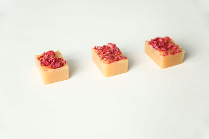 Vanilla Raspberry Caramel - soft organic handmade candy