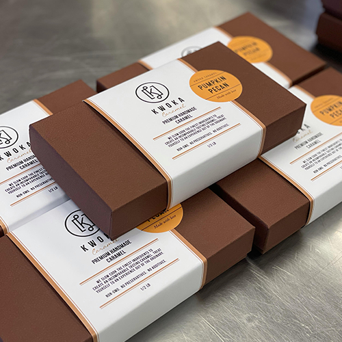 Pumpkin Pecan Caramel - soft autumn spiced fall candy